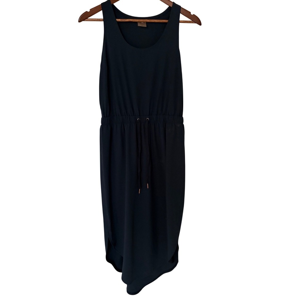 CALIA Tank Dress Navy Blue Sleeveless Drawstring Waist Athleisure Women's Small